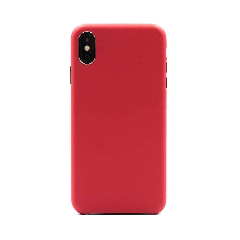 iguard by porodo classic leather back case for iphone xsmax red