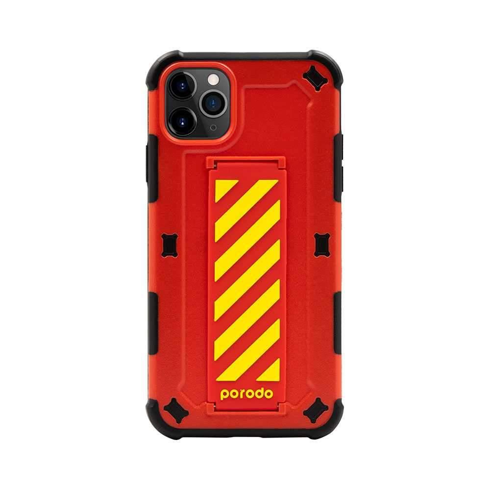 iguard by porodo strap phone case for iphone 11 pro max red