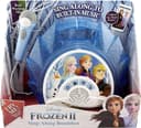 iHome kiddesigns disney frozen 2 sing along karaoke boombox kids toys portable karaoke machine built in music led flashing lights working microphone connects mp3 player audio device w play buttons