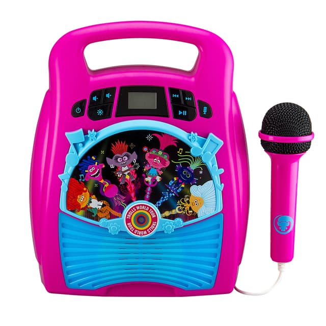 لعبة مكبر صوت بلوتوث مع ميكروفون للأطفال KIDdesigns - Trolls World Tour Bluetooth MP3 - 64248