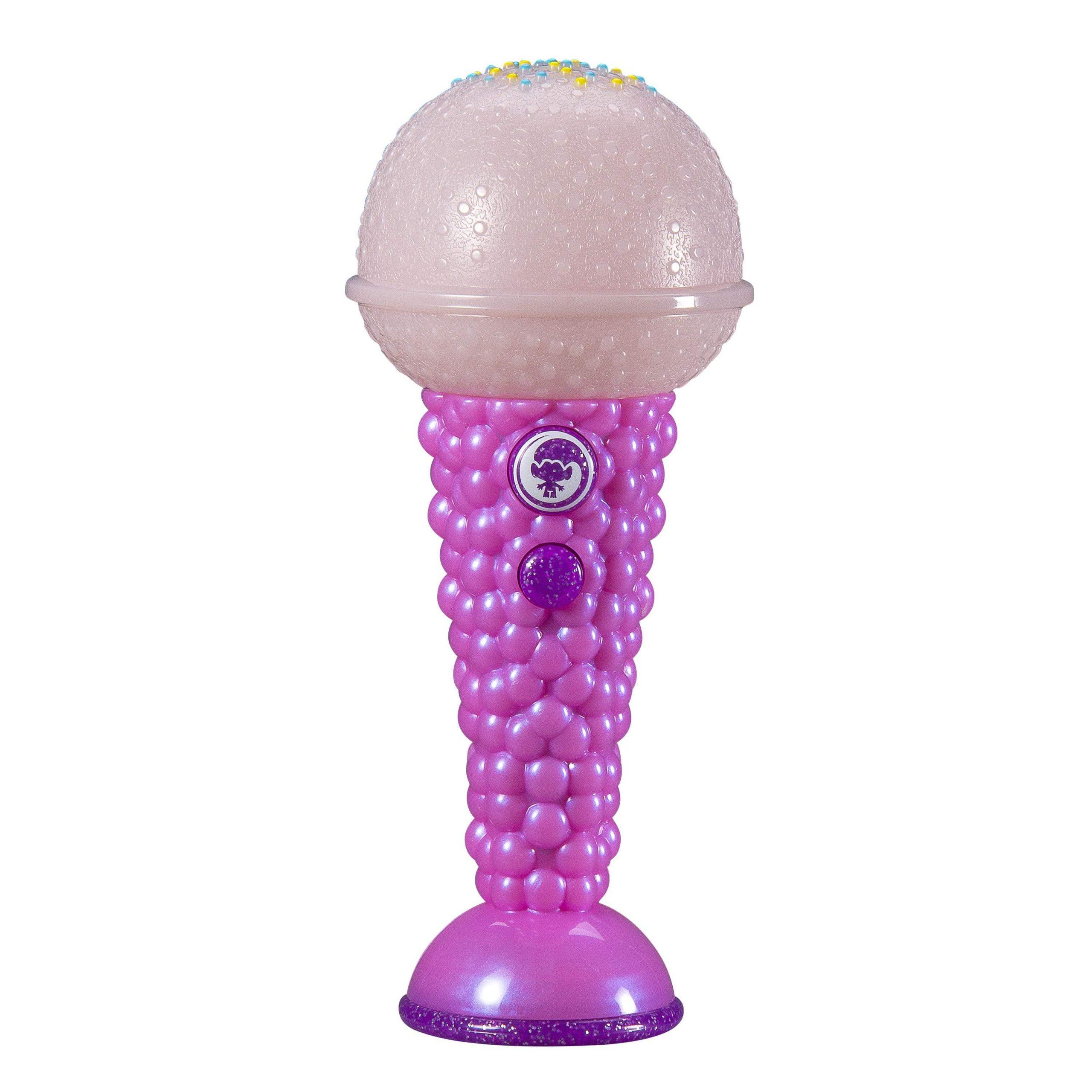 لعبة ميكروفون للأطفال KIDdesigns - Trolls World Tour Sing Along Karaoke Microphone