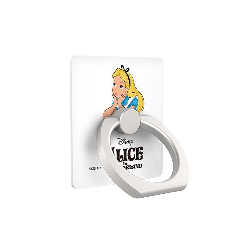 خاتم هاتف مزخرف ابيض Premium Package Disney Alice In Wonderland White من IRING