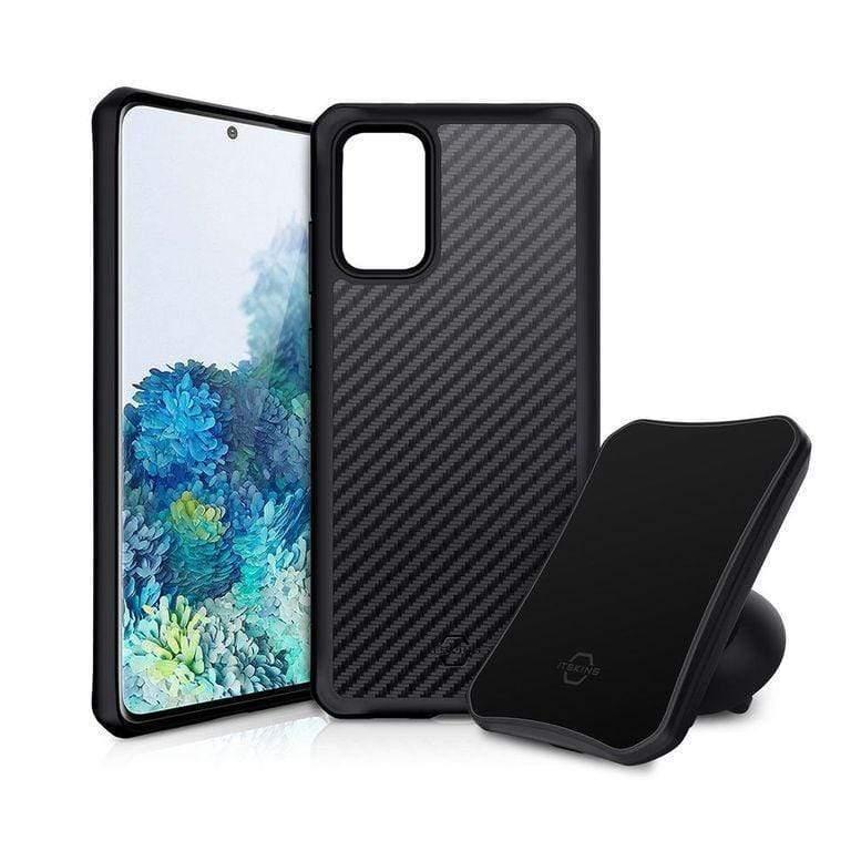 itskins magneta fusion with mount for samsung s20 plus carbon