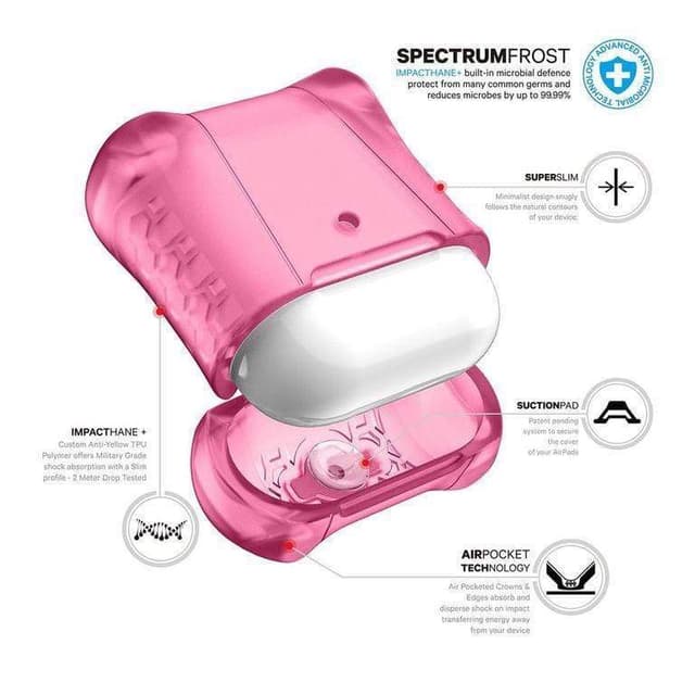 itskins spectrum frost for airpods pink