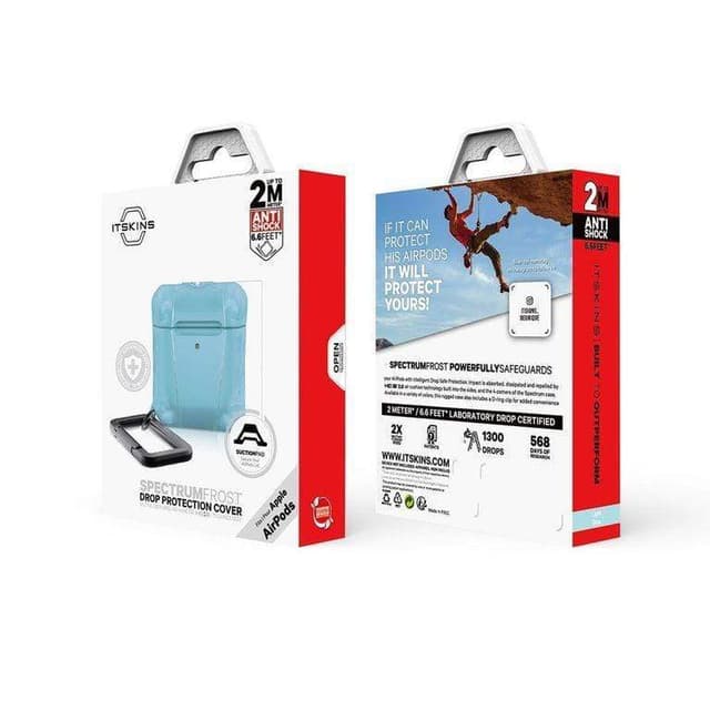 itskins spectrum frost for airpods blue