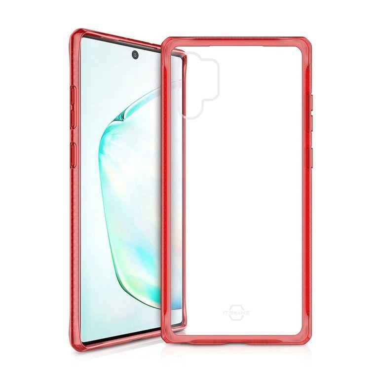 itskins hybrid clear for samsung note 10 red transparent