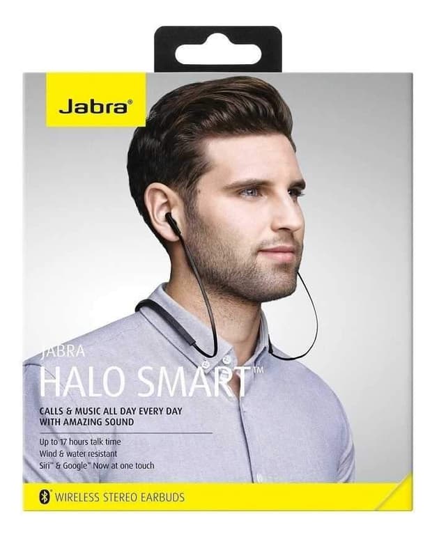 سماعات بلوتوث هالو ستارت من جابرا لون أسود Jabra Halo Smart Bluetooth Stereo Headphones 