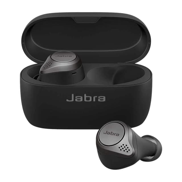 jabra elite 75t true wireless earbuds titanium black