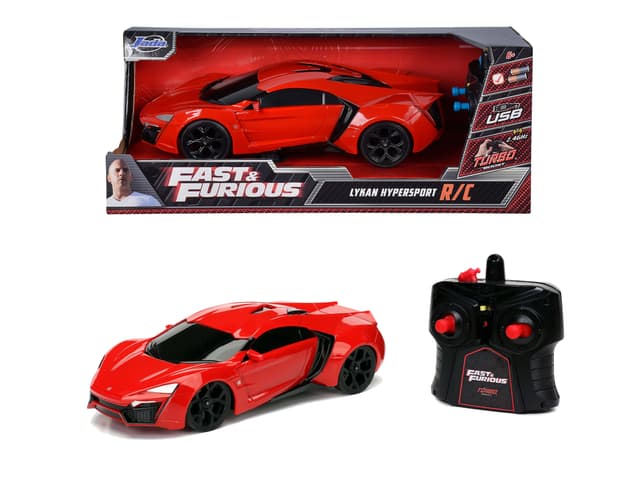 لعبة سيارة Jada - Fast & Furious RC Lykan Hypersport 1:16 - 71869