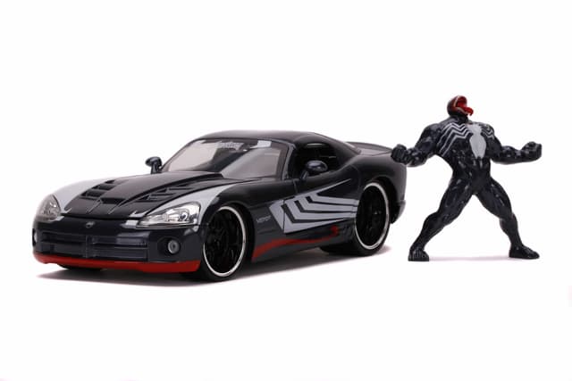 لعبة سيارة Jada - Marvel Venom 2008 Dodge Viper 1:24 - 71928