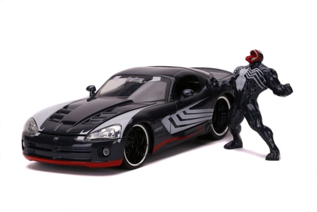 لعبة سيارة Jada - Marvel Venom 2008 Dodge Viper 1:24 - 71930