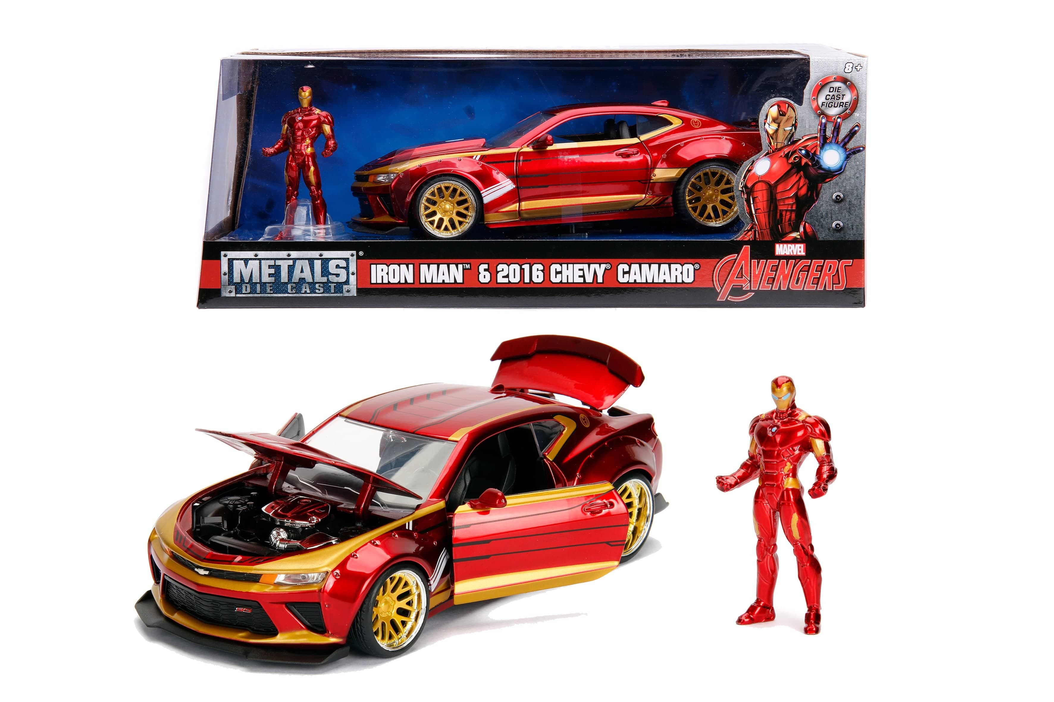 لعبة سيارة Jada - Marvel Ironman 2016 Chevy Camaro SS 1:24