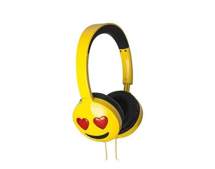 jam audio jamoji love struck on ear headphones emoji design