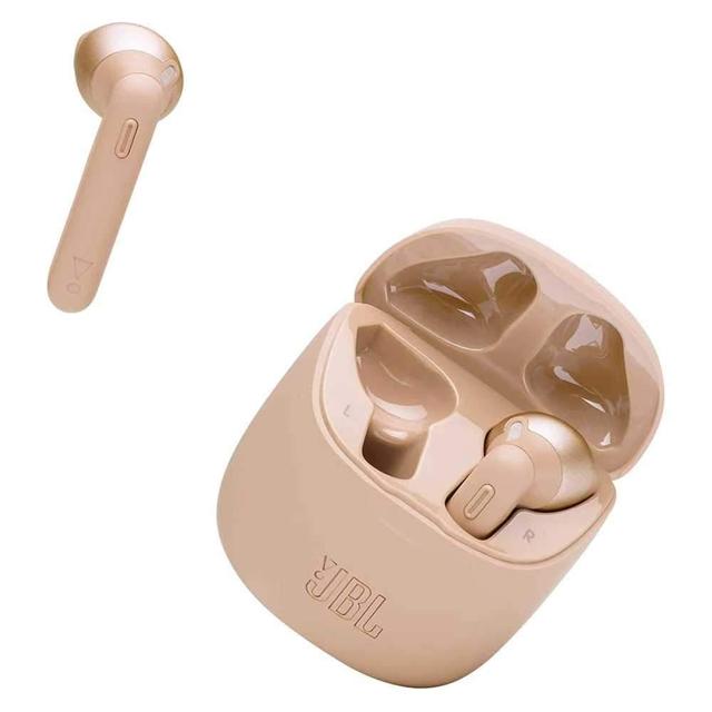 jbl t225 true wireless earbud headphones gold - SW1hZ2U6Nzc2ODQ=