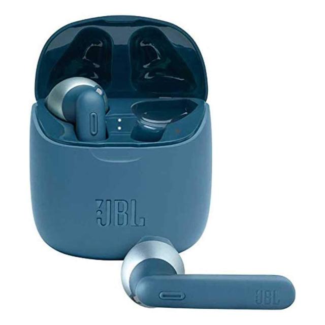 jbl t225 true wireless earbud headphones blue - SW1hZ2U6Nzc3MDE=
