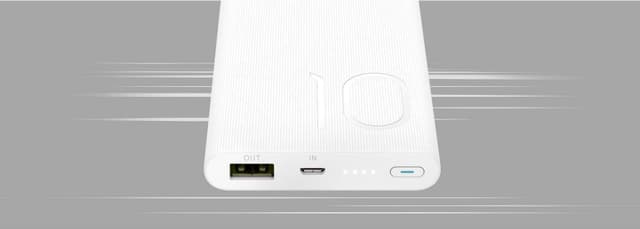 Generic honor power bank 10000mah 18w white