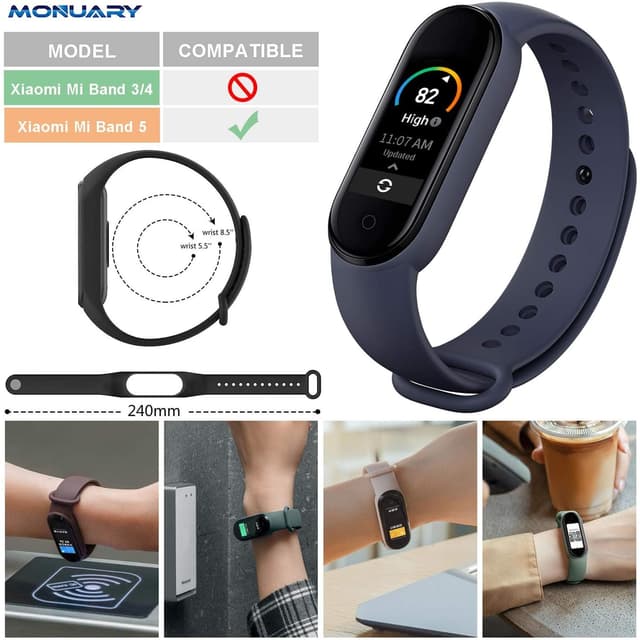 أساور بديلة لساعة Xiaomi Mi Band 5 الذكية