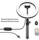 Generic 10" RGB LED Ring Light, Boaraino Ring Light with Tripod Stand, Phone Holder and Remote Control, Ring Light with 26 RGB Dimmable Colors, 9 Brightness Levels and 3 Light Modes