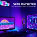 Generic 10" RGB LED Ring Light, Boaraino Ring Light with Tripod Stand, Phone Holder and Remote Control, Ring Light with 26 RGB Dimmable Colors, 9 Brightness Levels and 3 Light Modes