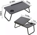 Generic Laptop Bed Tray Table,ShowTop Laptop Desk Notebook,Foldable Lap Desk Stand Adjustable Laptop Table for Bed Notebook Desk Portable Notebook Bed Tray Multifunction Lap Tablet with Cup Holder