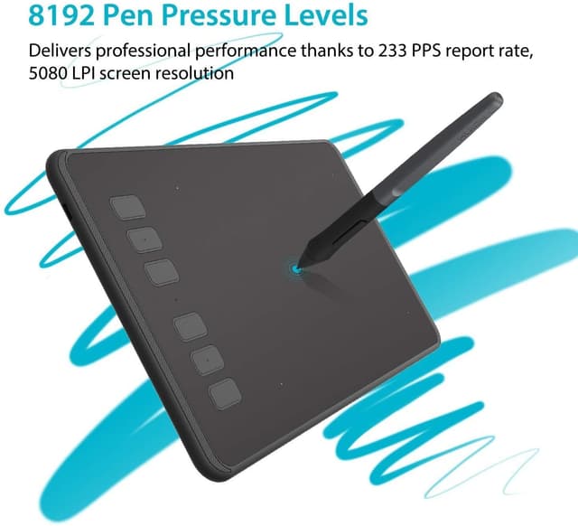 Generic huion h640p drawing tablet otg version