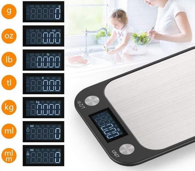 ميزان اكل شاشة ال سي دي 5 كيلو رويال بولار RoyalPolar Food Scale 5K LCD screen