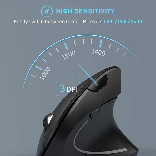 ماوس ANEAR 2.4 G Ergonomic Silent Wireless Mouse