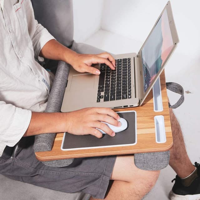 مكتب لابتوب محمول مع وسادة