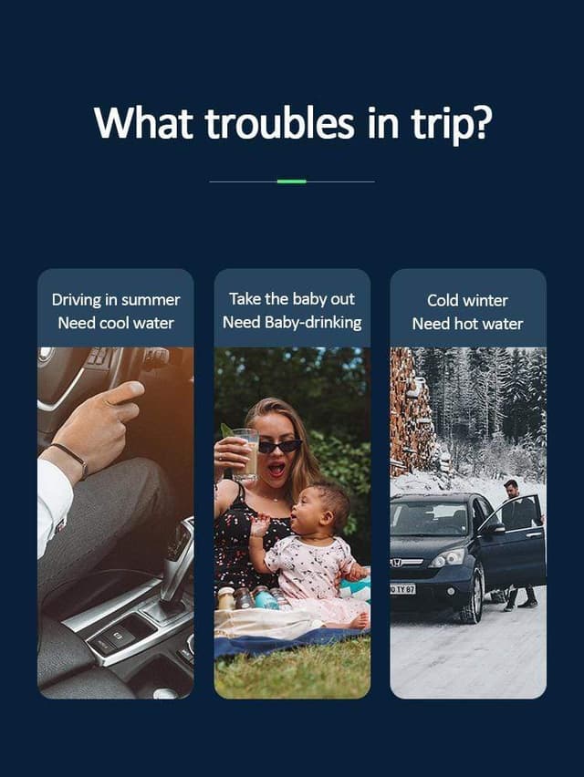 حامل أكواب كهربائي للتبريد والتسخين - Car Cooling And Heating Smart Cup