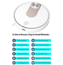 مكنسة ذاتية ذكية 2200 باسكال أبيض شاومي Xiaomi White 2200 PA SE Robot Vacuum Cleaner