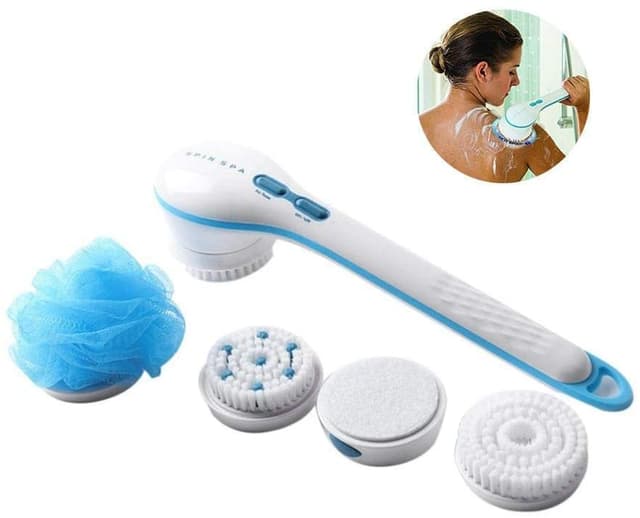 الليفة الكهربائية QIXUN - Body Shower Brush 5 in 1 Electric Bath Spin Spa