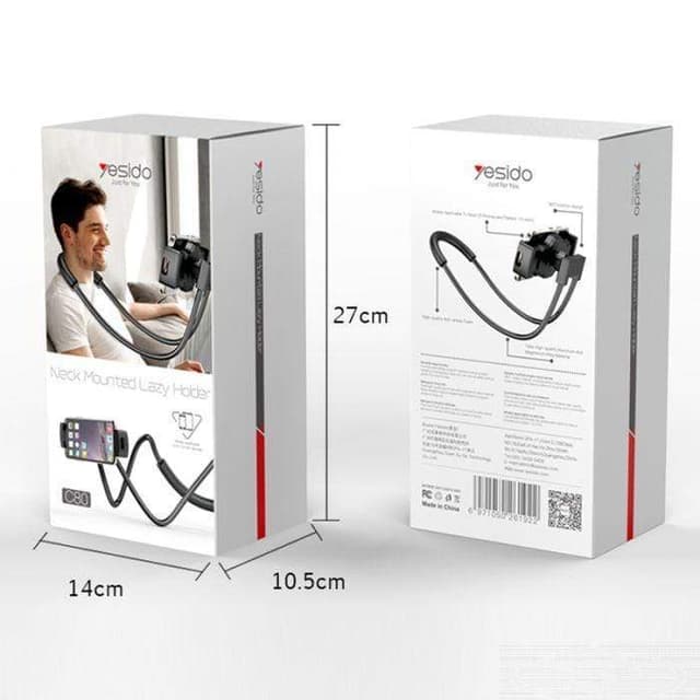 حامل الموبايل والتابلت على الرقبة Yesido Neck Mounted Lazy Holder C80