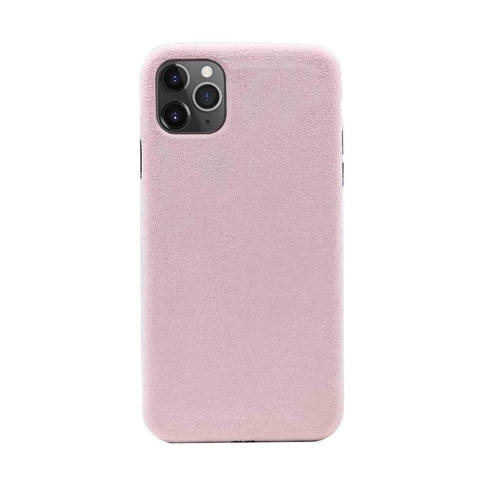 Generic porodo alcantara cover case iphone pink