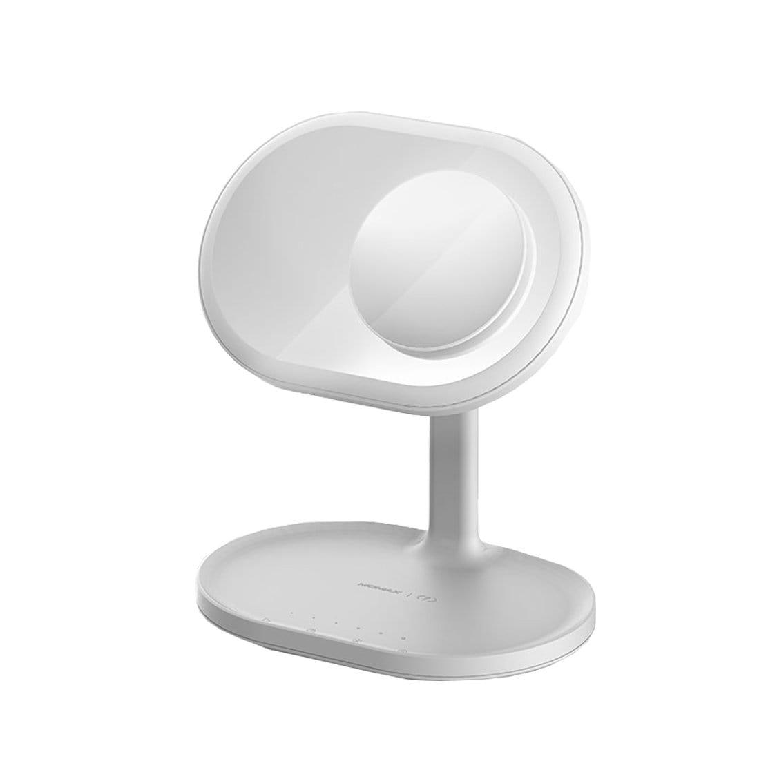 momax q led mirror with wireless charging and bluetooth speaker