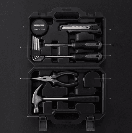 علبة أدوات أصلية من شاومي 60 في 1 – أسود