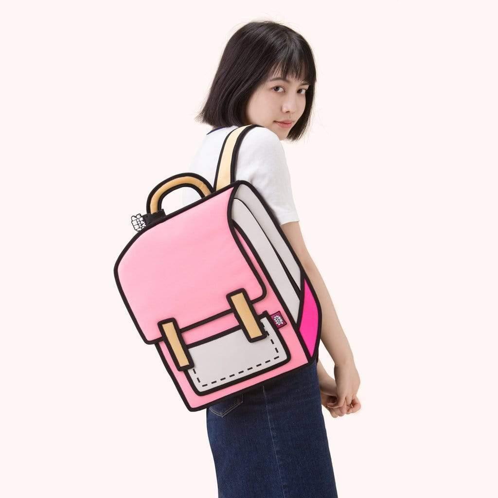 jump from paper adventure backpack pink 13