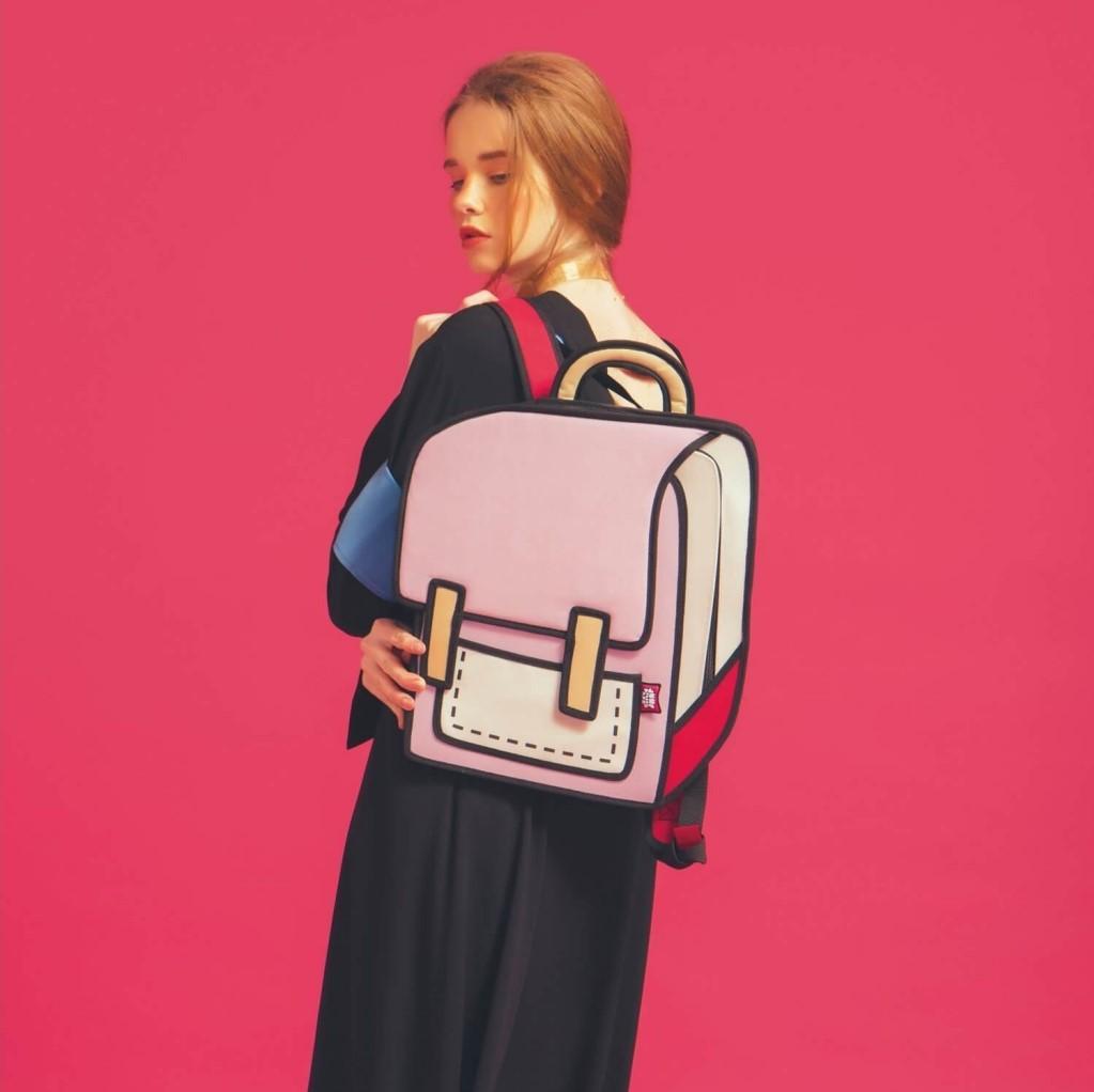 jump from paper spaceman backpack coo coo pink 13