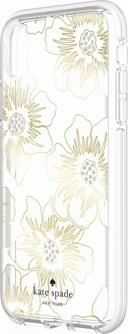 kate spade new york iphone xr reverse hollyhock floral clear cream with stones - SW1hZ2U6MzIwNTE=