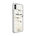 kate spade new york iphone xs x liquid glitter case good times gold