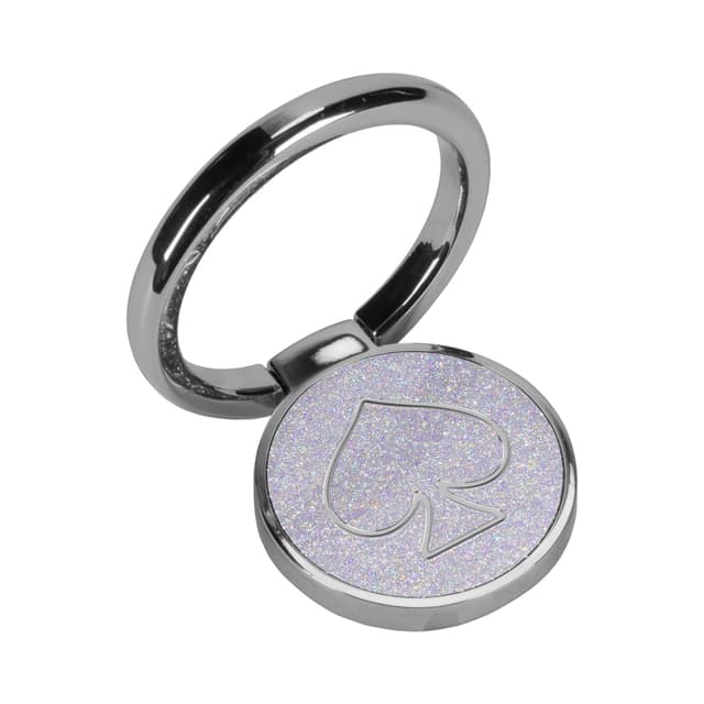 kate spade new york iphone xs x max gift set ring stand protective hardshell case scallop mermaid glitter clear