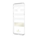 kate spade new york samsung s9 protective case stripe 2 white gold foil clear - SW1hZ2U6MzIxMDk=