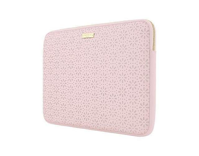 حقيبة للابتوب قياس 13 بوصة لون زهري بنقشات مميزة KATE SPADE Perforated Sleeve Rose Quartz for Macbook 13 - SW1hZ2U6MzYzNjY=