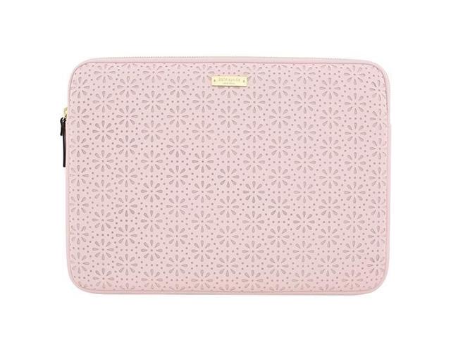 حقيبة للابتوب قياس 13 بوصة لون زهري بنقشات مميزة KATE SPADE Perforated Sleeve Rose Quartz for Macbook 13 - SW1hZ2U6MzYzNjg=