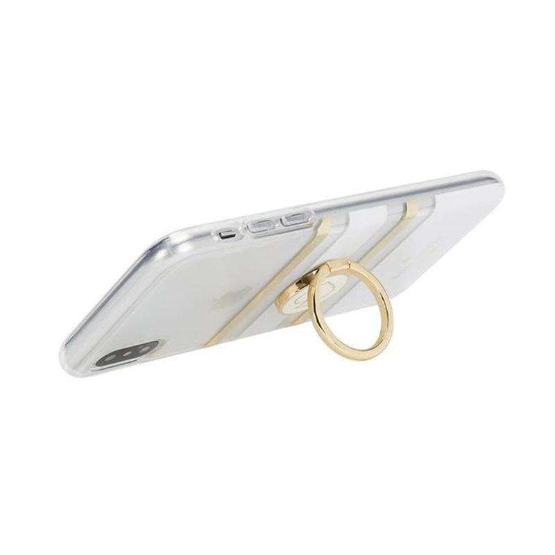 خاتم هاتف ذهبي NEW YORK Universal Stability Ring Gold/Cream Enamel من KATE SPADE