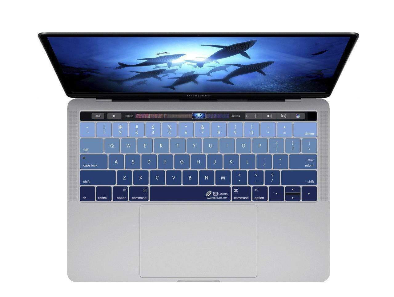 kb covers keyboard cover for macbook pro 13 and 15 inch w touch bar deep blues