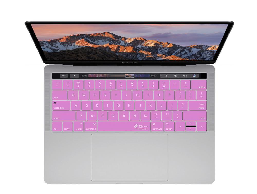 kb covers keyboard cover for macbook pro 13 and 15 inch w touch bar pink