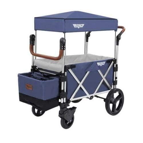 keenz 7s premium deluxe foldable wagon stroller blue