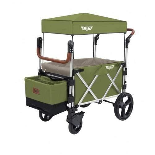 keenz 7s premium deluxe foldable wagon stroller green