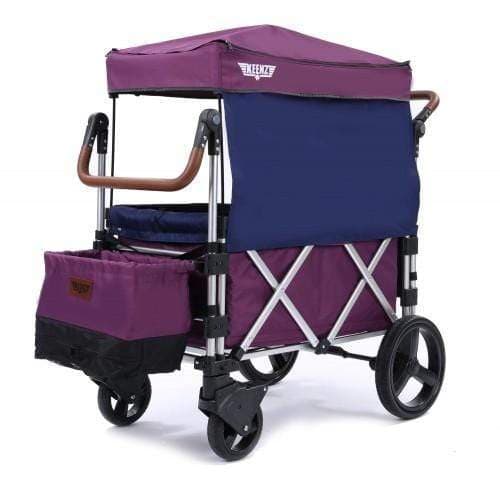 keenz 7s premium deluxe foldable wagon stroller purple