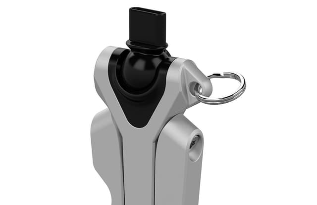 ستاند موبايل (حامل موبايل)  3 أرجل مع حلقة KENU Stance 2.0 - Compact Tripod USB Type C + Key Ring